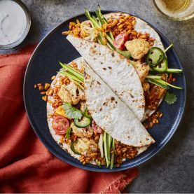Oat Made Mexican Style with Vegetable Tacos